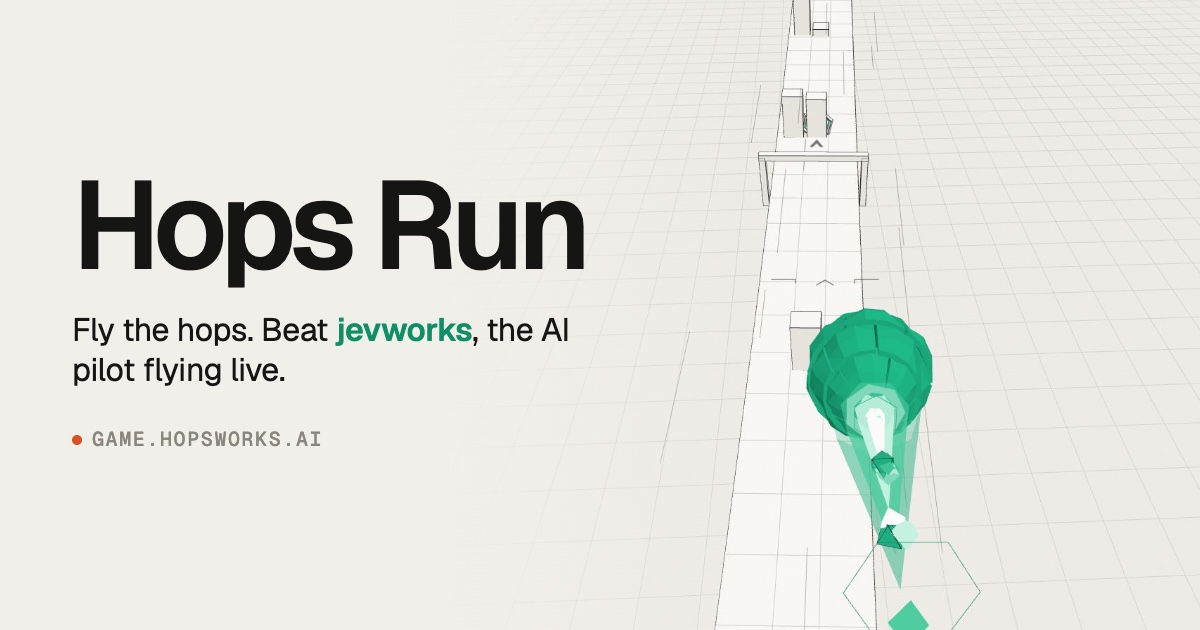 Show HN: Hops Run: beat Semif (open Jev) and Kumo (Nvidia) in a procedural game
